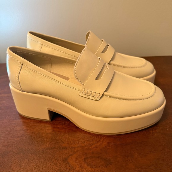Dolce Vita Yanni Platform Loafer Cream Size 9 - Picture 2 of 5